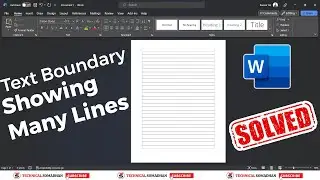Text Boundary is Showing Many Lines in MS Word-Fixed in Bangla । Text Boundary Problem in Word