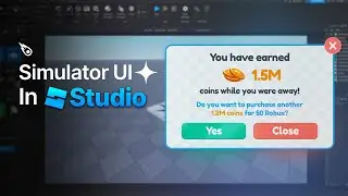 How To Make A Simulator UI In Roblox Studio
