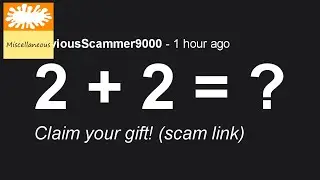 Exploring the YouTube's Community Quiz math problem scam