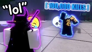 This 100k Total Kills Player Has The Biggest Ego 😭💀  | (The Strongest Battlegrounds)