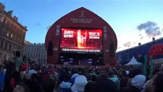 VLOG №4 FAN ZONA FIFA в Санкт-Петегбурге!!Россия-Египет!!!(взгляд изнутри)