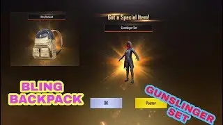 Got the Bling backpack and Gunslinger set in two crate coupons | PUBG  MOBILE