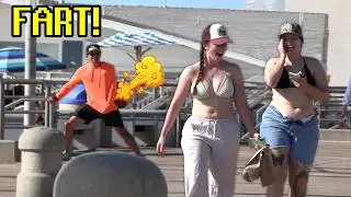 Embarrassing FART Prank at the Beach!