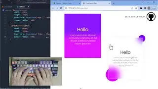 ASMR Programming - how to create Card Hover Effect in HTML and CSS with source code