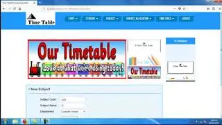 Online Timetable Management System | Student Projects