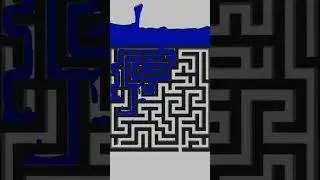 Water solves maze