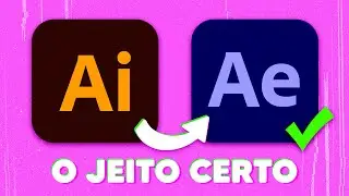 Como IMPORTAR arquivo do ILLUSTRATOR para o AFTER EFFECTS da forma CORRETA