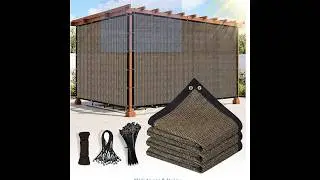 90% Sun Shade Cloth with Gromments, 0 6' X 1 0' Pergola Shade Cover Canopy, UV Protection Mesh Tarp
