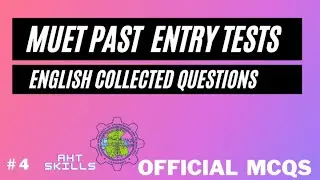 MUET PAST PAPERS  ENGLISH MCQS #4 | Collected Mcqs From Past Entry Tests
