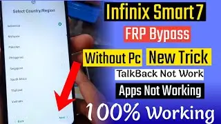 Infinix Smart 7 FRP Bypass | Infinix Smart 7 HD (X6516) FRP Bypass Without Pc | Apps Note Open 2024