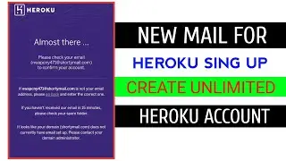New Working Mail Site For Heroku | How To Create Heroku | Shorty Mail | Heroku Account | New Mail