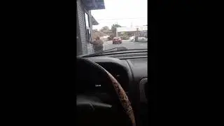 Burger king drive thru in wheel chair lol