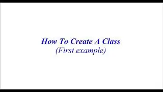 #35 Python tutorial-Python for beginners|How to create a class?