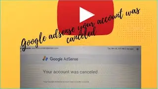 Your Google Ads account was cancelled