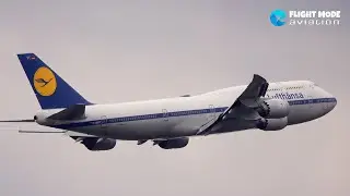 STUNNING RETRO LIVERY BOEING 747 LUFTHANSA