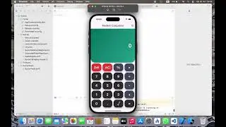 Simple Calculator App in Flutter | iOS Demonstration