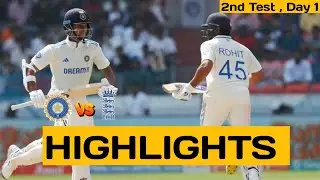 India vs England 2nd Test Day 1 2024 Full Highlights || India vs England test highlights 2024 ||