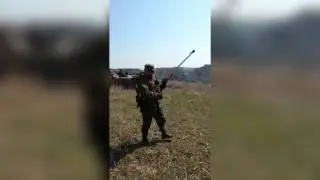 ДНР Стрельба из ПТРС   Shooting from PTRS 41