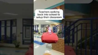 This is how teachers get their exercise 💪
