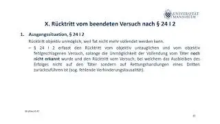 Strafrecht AT Teil 16 (Rücktritt vom Versuch, Täterschaft und Teilnahme)