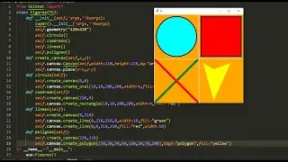 Como crear figuras geométricas con Canvas | tkinter Python