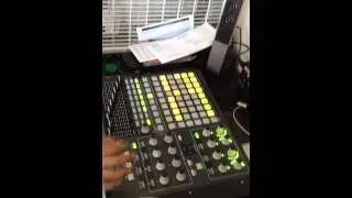 Liam playing with an APC 40