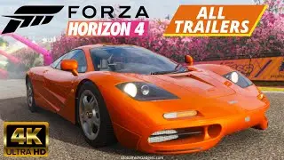 Forza Horizon 4 All Trailers, All DLC & Expansion Trailers, Announcement, Launch Trailer. [E3 2018]