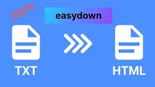 How to conver txt to HTML No software needed