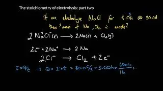 Week 13 - 15. Stoichiometry of electrolysis (part two)