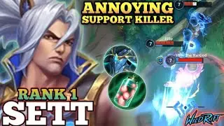 SETT SUPPORT KILLER! ANNOYING SEMI TANK DAMAGE - TOP 1 GLOBAL SETT BY Togz - WILD RIFT