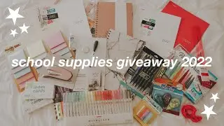 back to school supplies haul + giveaway 2022