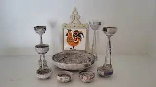 DIY Plate for eggs, Newspaper Plate for Eggs,NEWSPAPER ART AND CRAFT IDEAS,piring untuk tempat telur