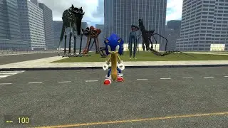 I PLAY as SONIC against monsters POPPY PLAYTIME CHAPTER 3 In Garry's Mod!