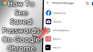 How To See Saved Passwords On Chrome || See All Apps Saved Passwords