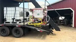 Spray Drone Trailer with Drone Station mixing system