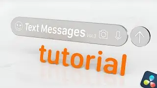 Text Messages Vol. 3 Tutorial for DaVinci Resolve