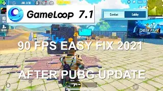 PUBG Mobile 90 FPS Easy Fix | Fully Safe | Gameloop 7.1 Emulator | Ultimate No Lag 2021 | FPS Meter