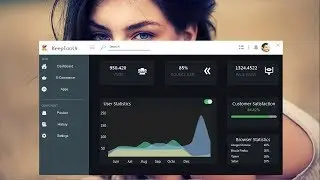 Modern Flat Dashboard For Winforms with Bunifu Ui 現代設計用戶界