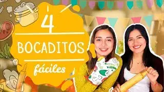 👉  4 BOCADITOS SALADOS [FÁCILES Y RÁPIDOS] tequeños, enrollados, pan al ajo y causitas