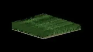 3D model of grass and animation