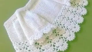 Beautiful handmade baby frock design #cardigan