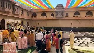 Tying the knot amidst timeless history: A royal wedding at Evolve Back Hampi, Kamalapura Palace. 💖🏰