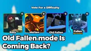 Old Fallen Mode Is Coming Back? Re-Adding Old Wave Structure | Tower Defense Simulator (Roblox)