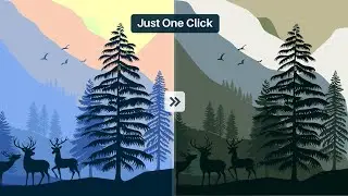 How To Recolor Your Whole Artwork From An Image With Just One Click In Illustrator (Bangla)