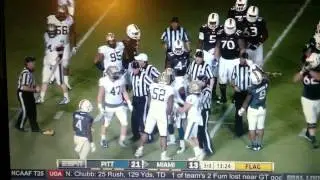 Pitt players get chesty to each other
