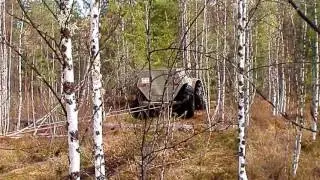 Застряли в болоте, буксировка