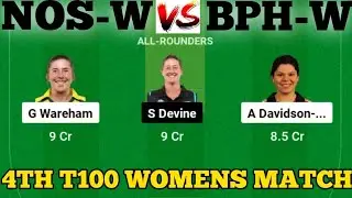 NOS-W vs BPH-W || BPH-W vs NOS-W Prediction || NOS-W VS BPH-W 4TH THE HUNDRED WOMEN