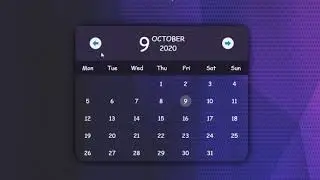 Calender Monthly Glance using JavaScript