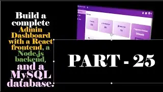 React Admin Dashboard with Node.js & MySQL – Step-by-Step Guide (Part 25) | Get Spend Data API,