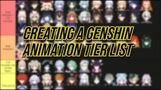 EX GENSHIN PLAYER'S TIER LIST OF ULT ANIMATION - CHALLENGE TO RECALL THE ANIMATION OF OLD CHARACTERS